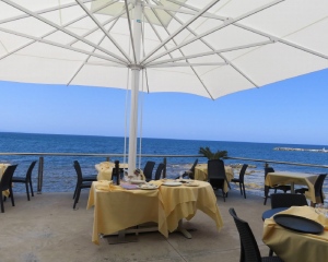 Beach cafe in Porto Torres